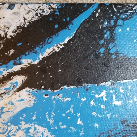 12"x16" Handmade Paint Pour - Picture 4 of 8